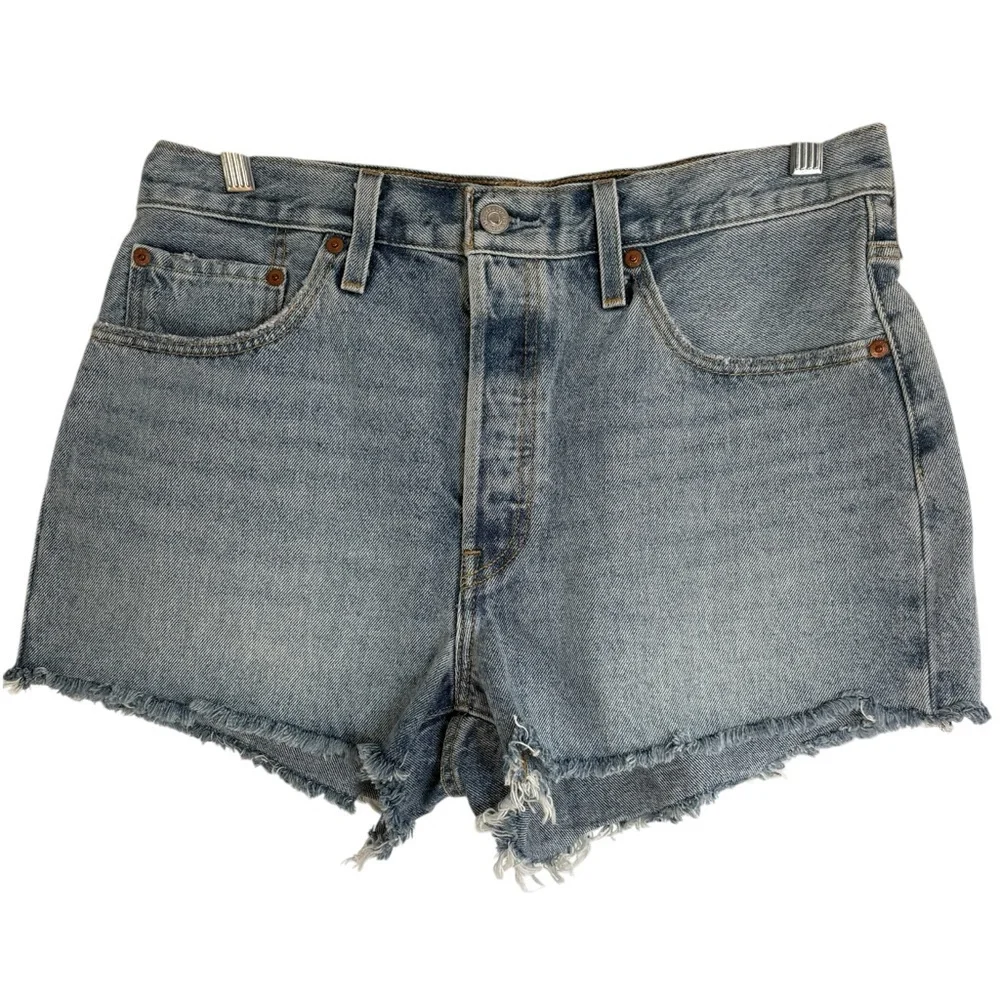 LEVI’s 501 Button Fly Classic Cutoff Denim Shorts Size 31 — SUMMER STAPLE!!!